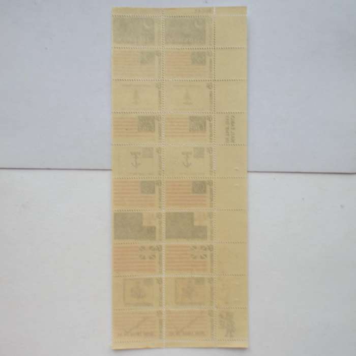 Thematics - USA - 1968 Historic Flags - Full Set in Block of 20 - MNH