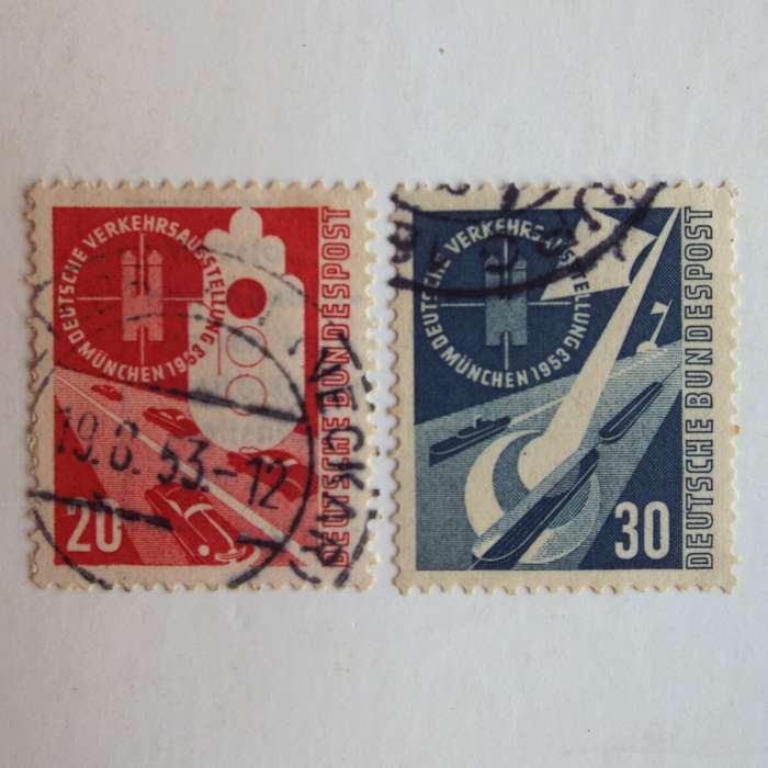 Germany (Federal Republic) - 1953 Transport Exh, Munich - Top Two Values - Fine Used