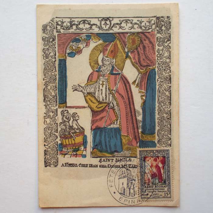 France - 1951 Picture Postcard "Saint Nicolas"