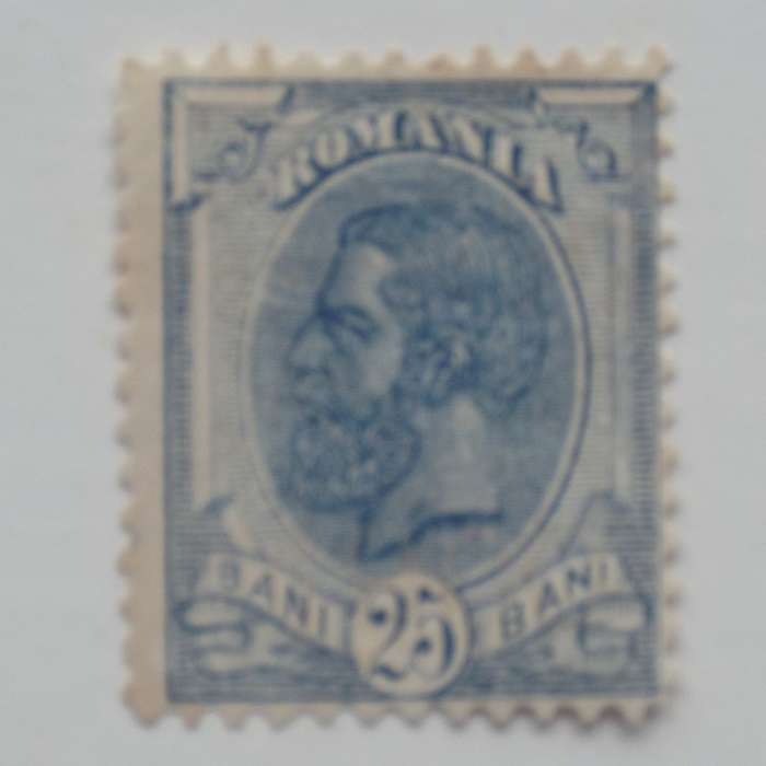 Romania - 1893 Defin Issue"King Karl I" - 25b Blue - Single - Unused