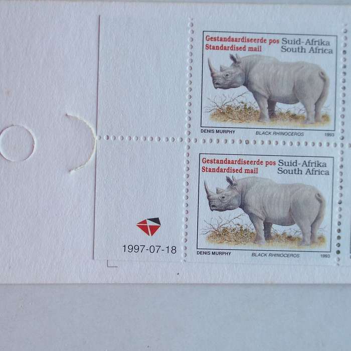 RSA - 1997 Rhino Booklet #27 - Block of 10 - Complete