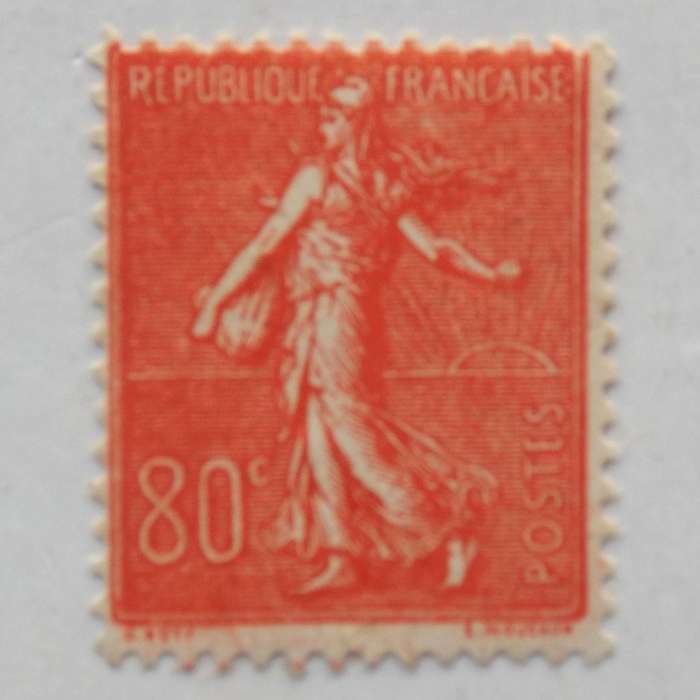 France - 1920 Defin Issue - 80c Red - Single - MNH