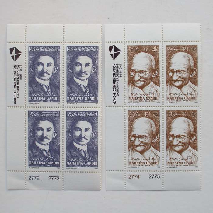 RSA - 1995 Mahatma Gandhi - Full Set of Controls - MNH