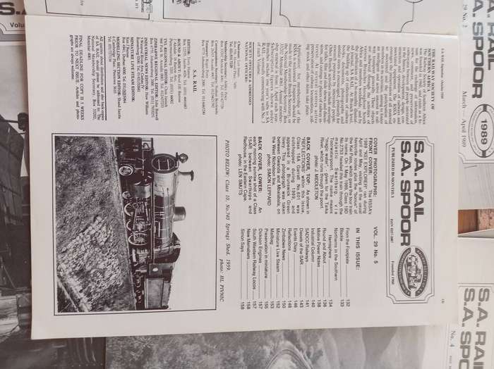 S. A. Rail : Published by the Railw  ay Society of South Africe