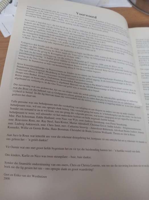 Guide to the Anglo Boer War in the Eastern Transvaal : Gert & Erica vd Westhuizen
