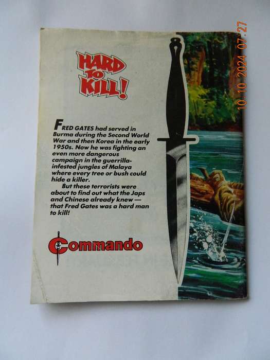 COMMANDO - FOR ACTION AND ADVENTURE  -  NO.  1  -   HARD TO KILL