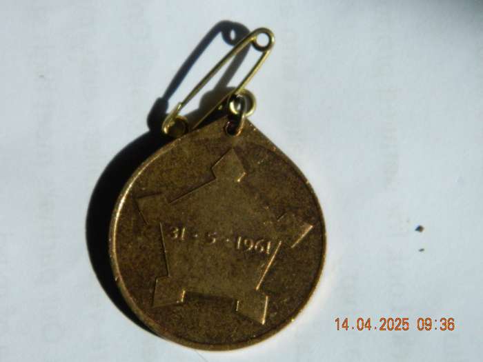REPUBLIC OF SOUTH AFRICA     -   31 - 5 - 1961   SOUTH AFRICA BECAME A REPUBLIC  - COIN