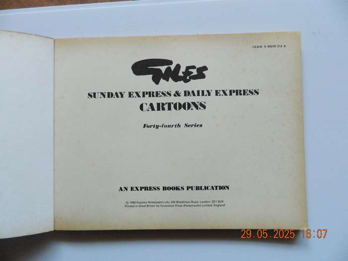 GILES  -  SUNDAY EXPRESS & DAILY EXPRESS  -  CARTOONS  -  FORTY- FOURTH SERIES  -  1990