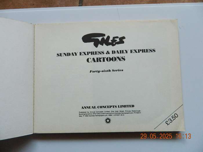 GILES  -  SUNDAY EXPRESS & DAILY EXPRESS  -  CARTOONS  -  FOURTY- SIXTH SERIES  -  1992