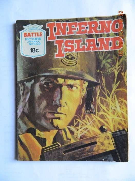 BATTLE PICTURE LIBRARY -  NO.  1029  -  INFERNO ISLAND