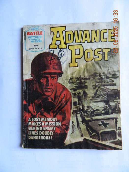 BATTLE PICTURE LIBRARY -  NO.  1539  -  ADVANCE POST