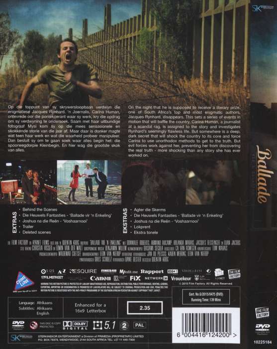 Ballade vir 'n Enkeling (DVD)
