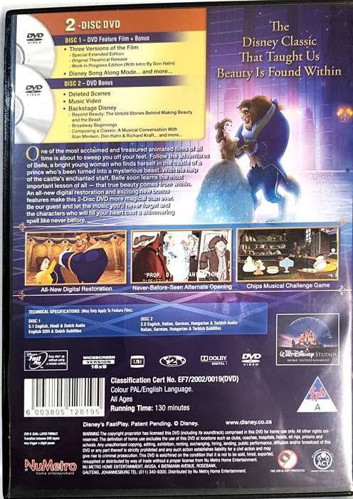 Beauty and the Beast - Disney (2-DVD)