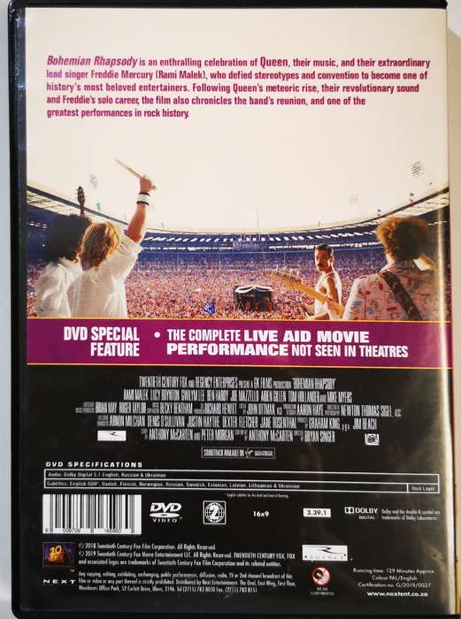 Bohemian Rhapsody (Rami Malek) (DVD)