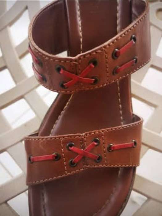 Ladies Shoes - Leather high heel Sandals (Size 6)
