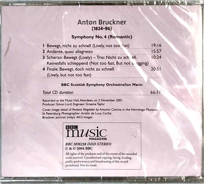 Bruckner - Symphony No. 4 (Romantic) (CD) [New]
