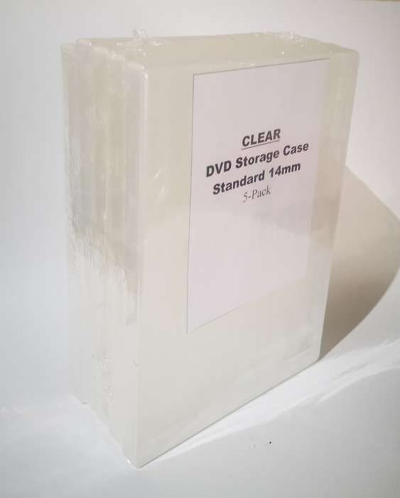 Empty CLEAR - Standard DVD Storage Case for One disc (5-Piece) [New]