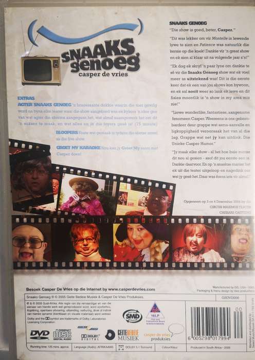 Casper de Vries - Snaaks Genoeg (DVD)