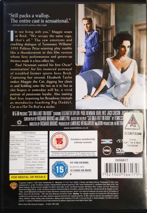 Cat on a Hot Tin Roof (DVD)