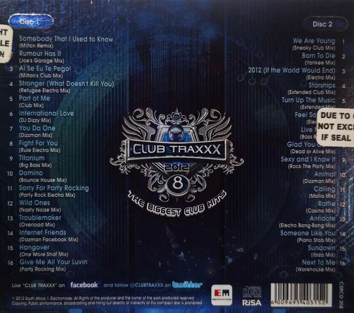 Club Traxxx 2012 Volume 8 (2-CD)