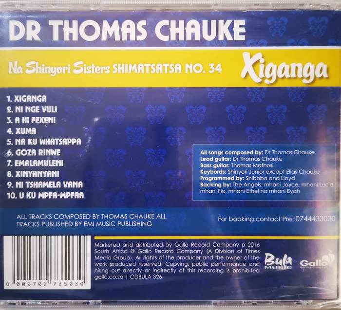 Dr Thomas Chauke - Na Shinyori Sisters (CD) [New]