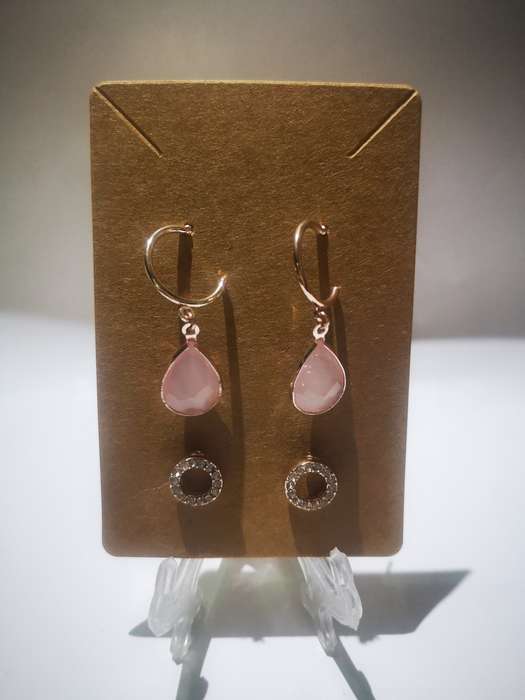 Earrings, 2 Piece Rose Gold Fasion Earrings 1