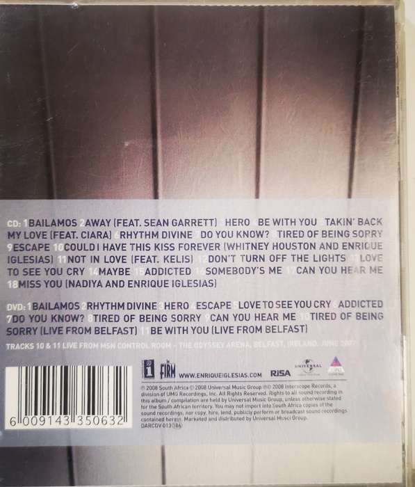 Enrique Iglesias - Greatest Hits (CD+DVD)