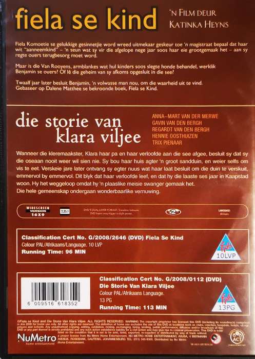 Fiela se Kind en Die Storie van Klara Viljee (2-DVD Set)