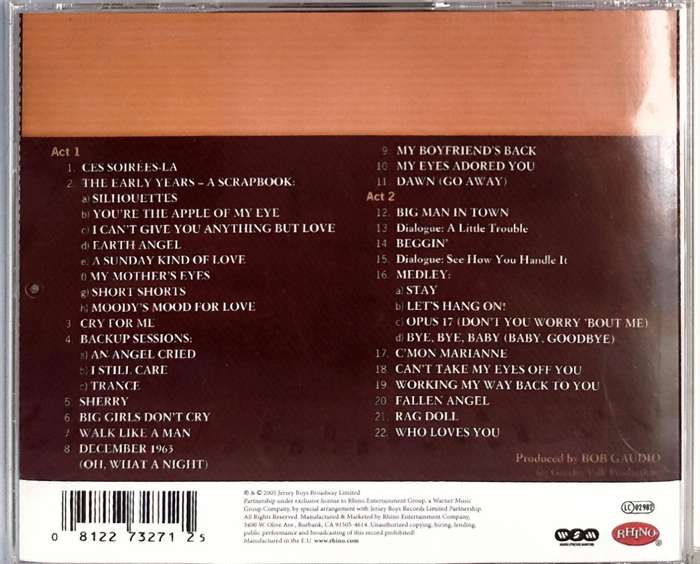 Jersey Boys - Original Broadway Cast Recording (CD)