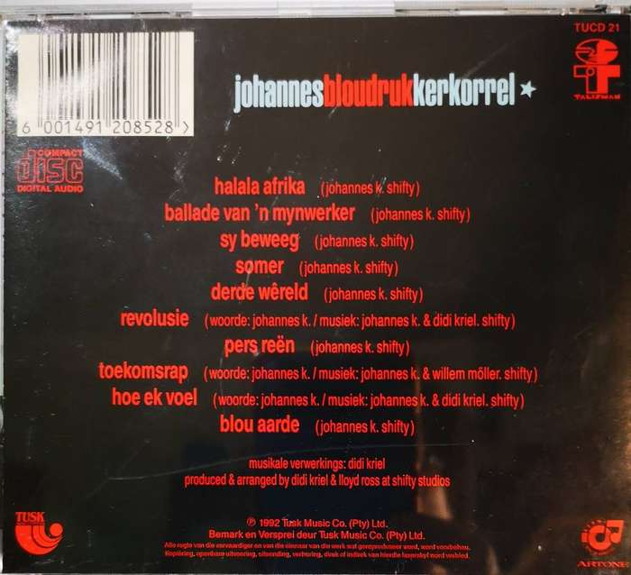 Johannes Kerkorrel - Bloudruk (CD)