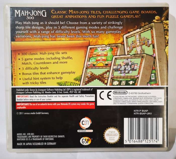 Mah-Jong 300 (Nintendo DS)