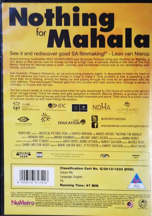 Nothing for Mahala (DVD)