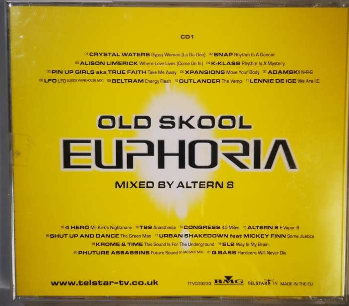 Old Skool Euphoria - Mixed by Altern 8 (CD)