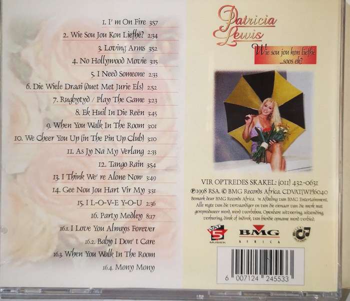 Patricia Lewis - Wie Sou Jou Kon Liefhê...Soos Ek? (CD) [New]