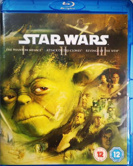 Star Wars I, II, III Prequel Trilogy (3-Disc Blu-Ray)