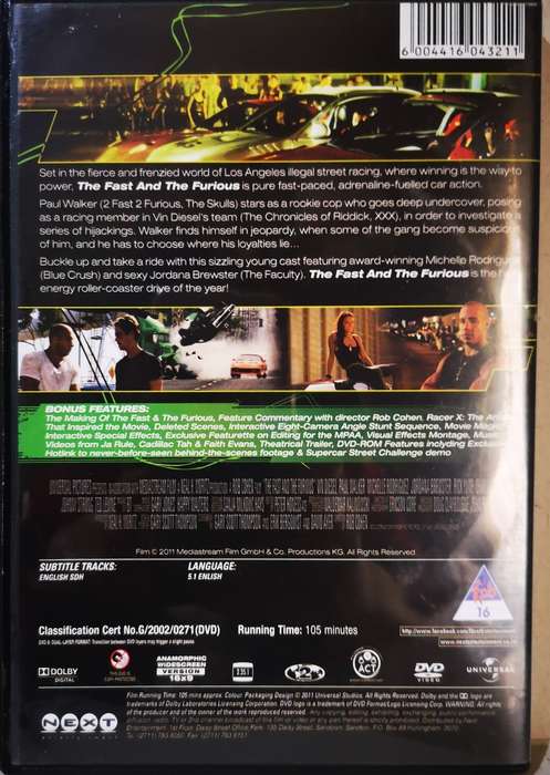 The Fast and the Furious 1 (DVD)