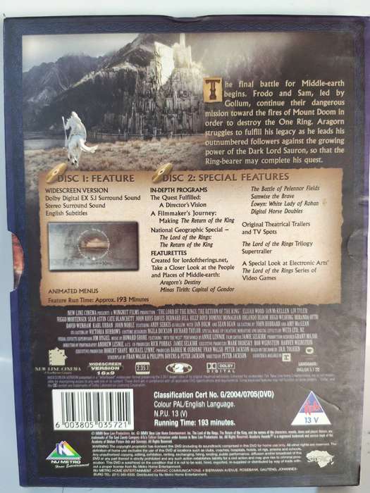 The Lord of the Rings - The Return of the King (2-DVD)