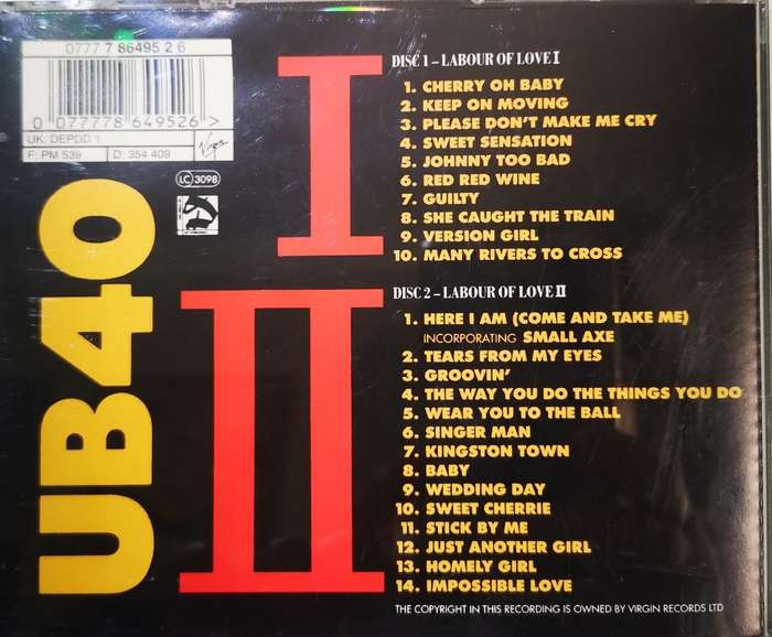 UB40 - Labour of Love Parts I+II (CD)