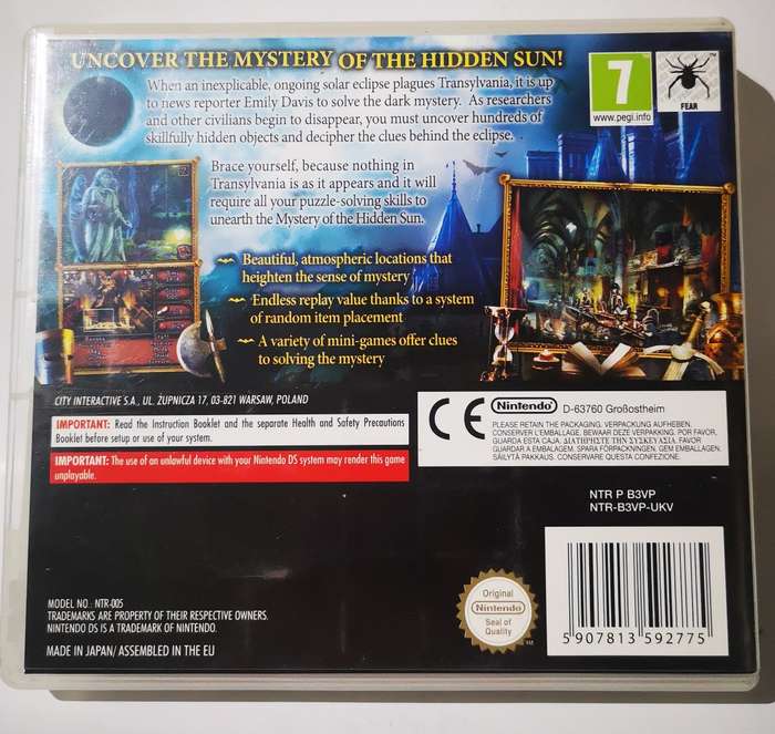 Vampire Moon - The Mystery of the Hidden Sun (Nintendo DS)