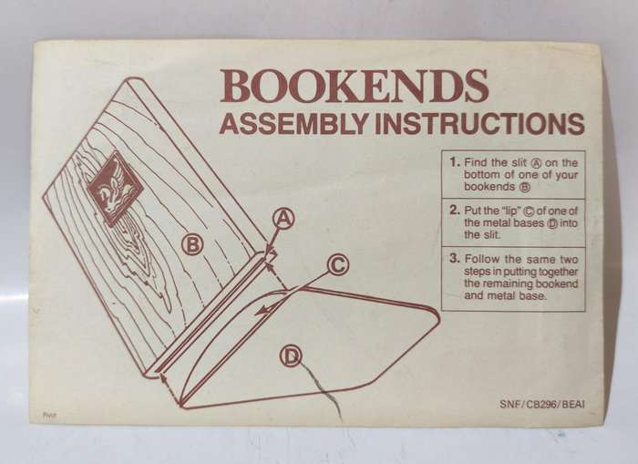 Vintage Wooden Bookends/Stands