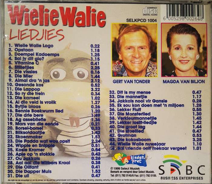 Wielie Walie Liedjies (CD)
