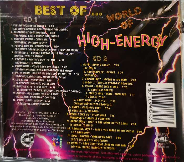 World of High-Energy (Best of) Vol 1 (2-CD)