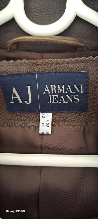 Giorgio Armani Italy ladies leather Jacket size 8