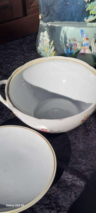 Lovely floral MZ Czechoslovakia porcelain tureen