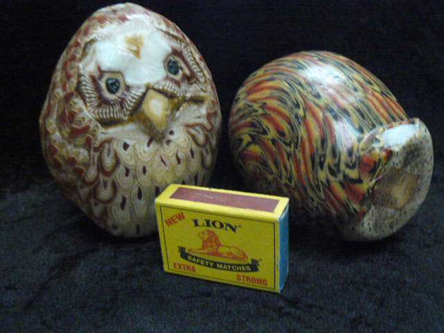 SET OF  X OWL CANDLES