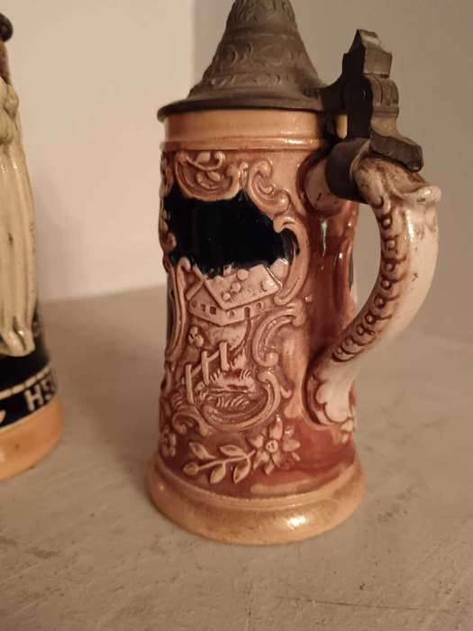 Pair of German Steins