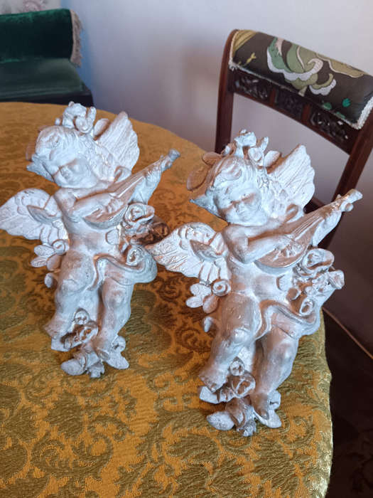 Pair of Cherub Curtain Tie Backs