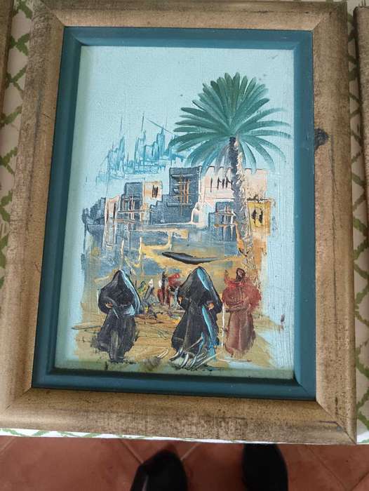 Set of 3 Original Morrocan Landscape Paintings