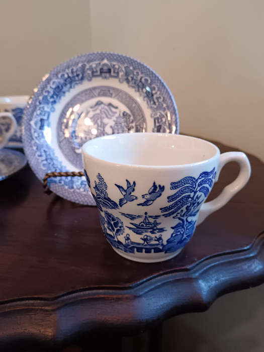 Set of 6 Blue Willow Duos