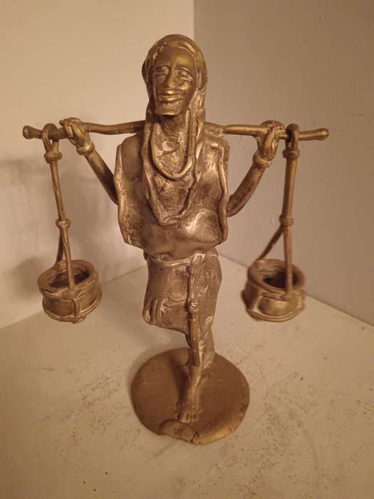 Bronze Statue of Asian Water Carrier